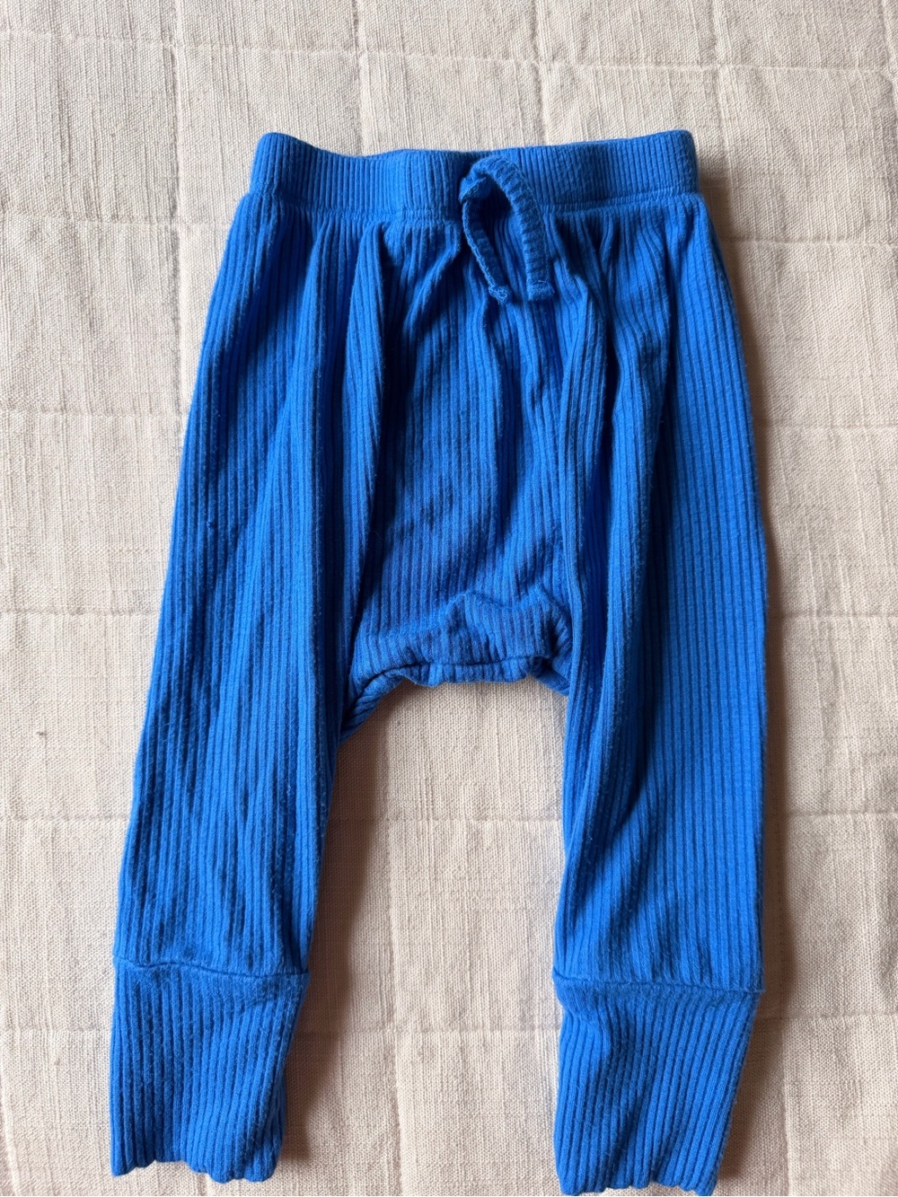 kate quinn Royal Blue Ribbed Kids Pants